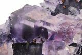 Purple Cubic Fluorite Crystal Cluster - Cave-In-Rock #240785-1